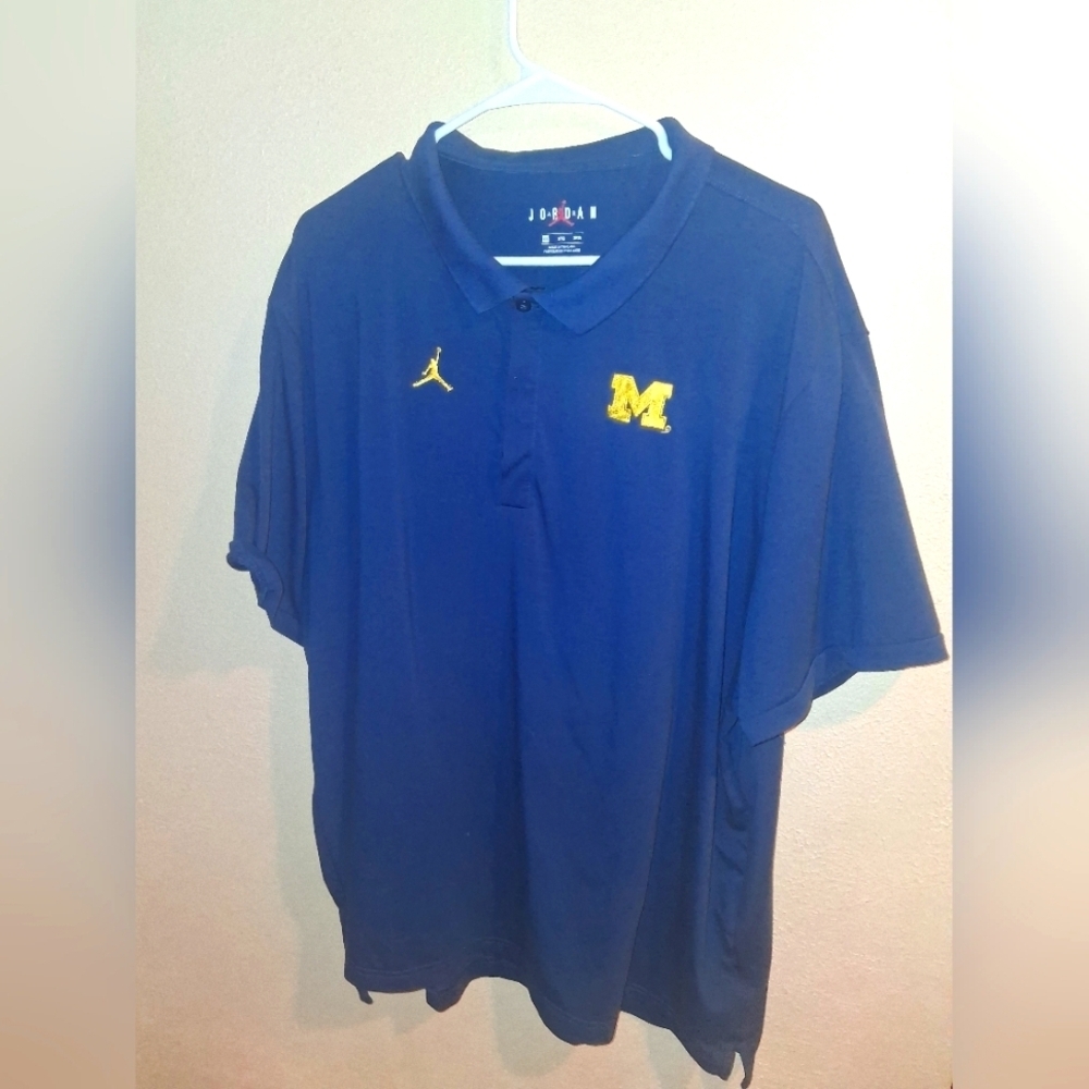 Air Jordan Polo University Of Michigan Sports Athleasure 3X